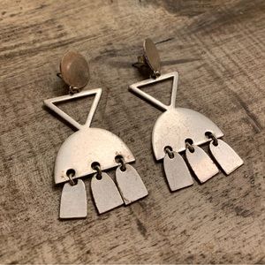 Madewell silver dangle earrings